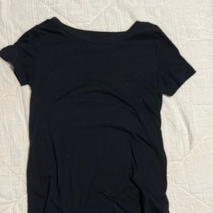 Plain black tee